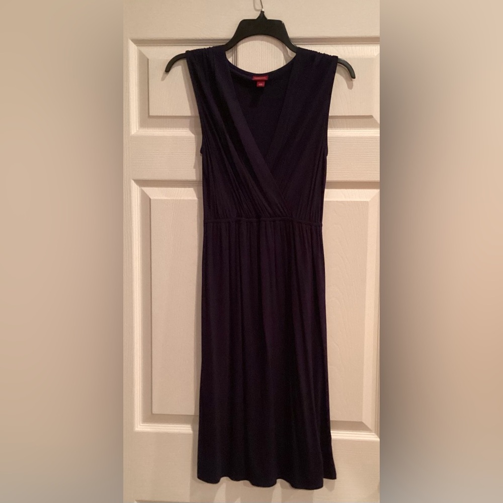 Merano Women’s V Neck Sleeveless Dress Blue size XS